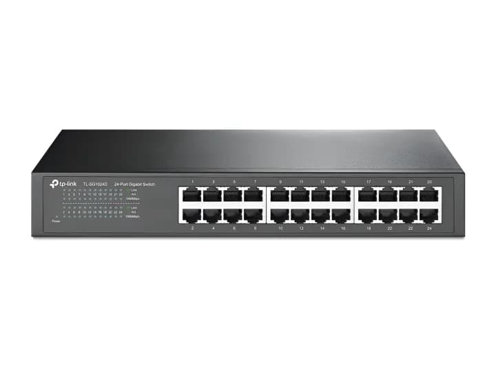 TP-Link TL-SG1024D 24-Port Gigabit Switch - Black