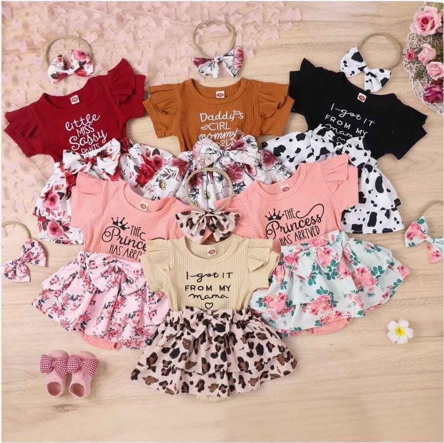 Newborn Baby Girl Summer Clothes for (0-2years) - For Babies |