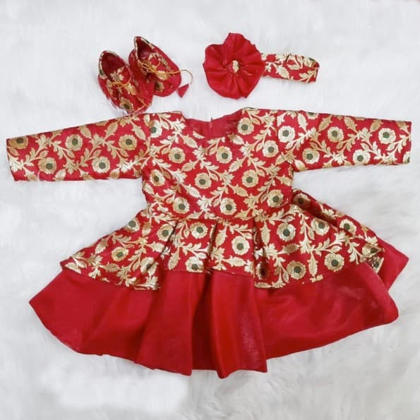 Baby Girl Rice Feeding Pasni Dress - Fashion | Dress For Girls | Kid's Wear | Pasni Dress For Babies |