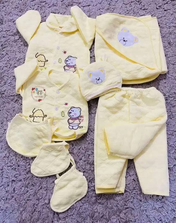 New Born Baby Winter 8 Pcs Cloth Set - Fashion | Dresses For Babies | Kid's Wear |