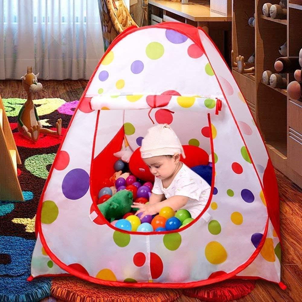 Kidssansar Kids Playing Tent With 50 Pcs Soft Ball