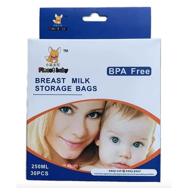 KidaSansar-30Pcs 250ML Breast Milk Storage Bag