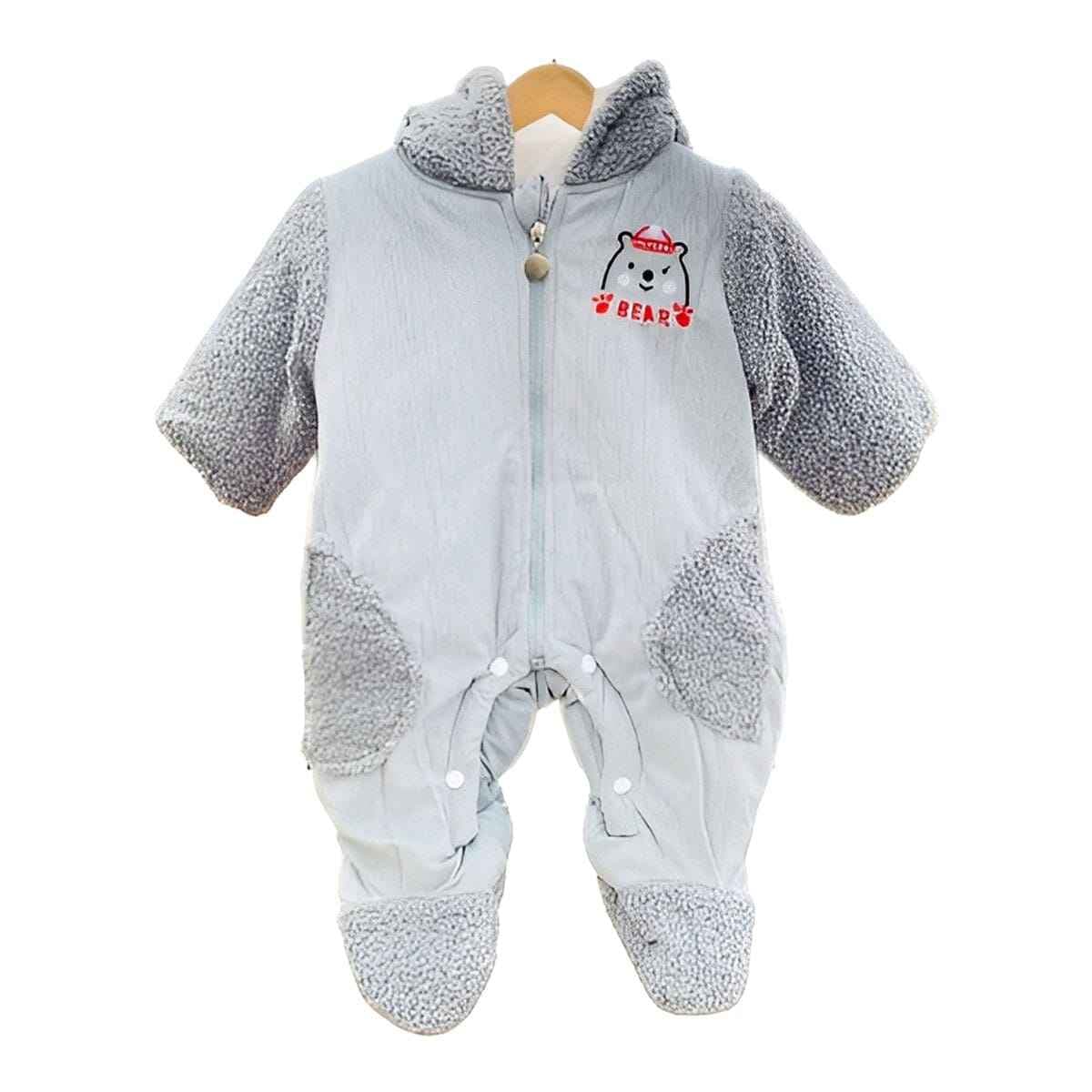KidsSansar - Baby Winter Soft & Warm Fur Jumpsuit Romper