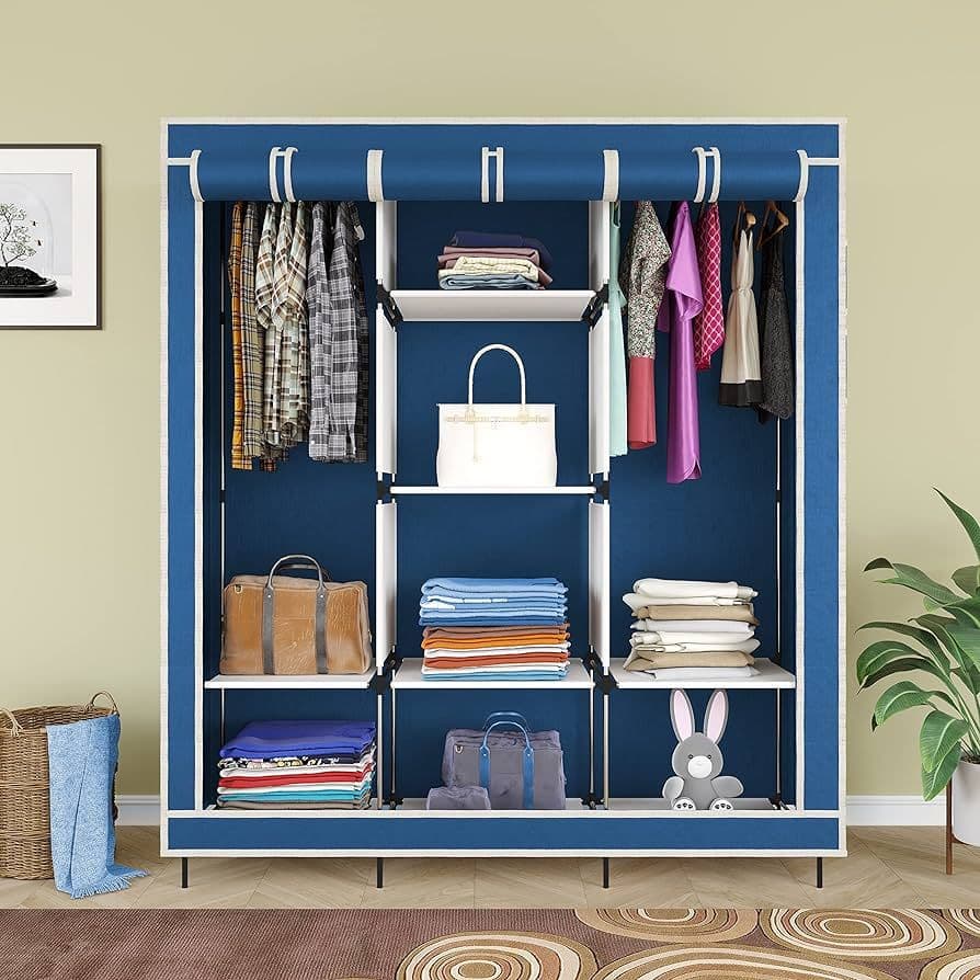 Foldable Daraz 3-Layer Storage Wardrobe Model 88130: Shelf Rack Fancy and Foldable Organizer