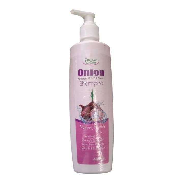 Glow Zone Onion Hair Fall & Dandruff Control Shampoo 400ml BOS