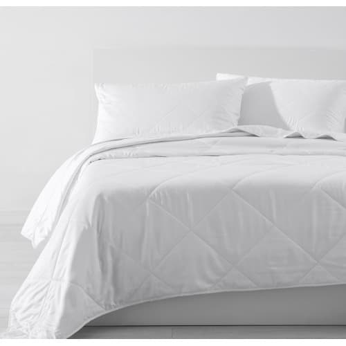 Lightweight Summer Comforter Cooling Summer Blanket Soft Breathable Summer Duvet Insert, Machine Washable, White