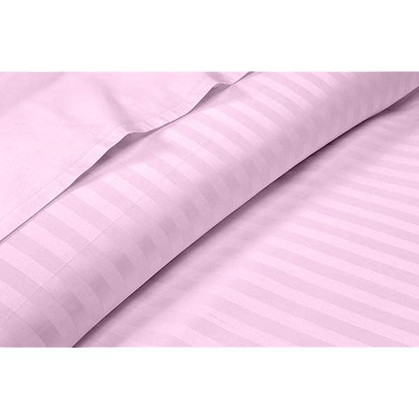 Double 4 Pcs Set Stripes Bedsheet Set With Pillow Cover And Quilt Cover Sirak Khol Sirak Cover Mix Cotton King Size 4 Pcs Sets
