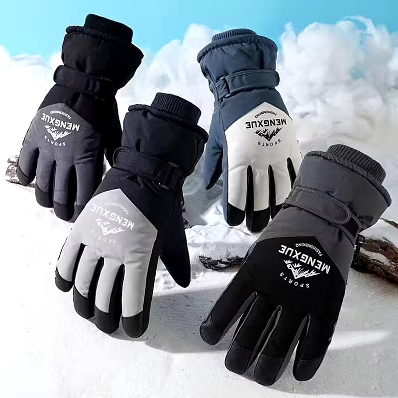 Winter Warrior Windproof Waterproof Thermal Insulated Mountain Trekking Ski Gloves For Men
