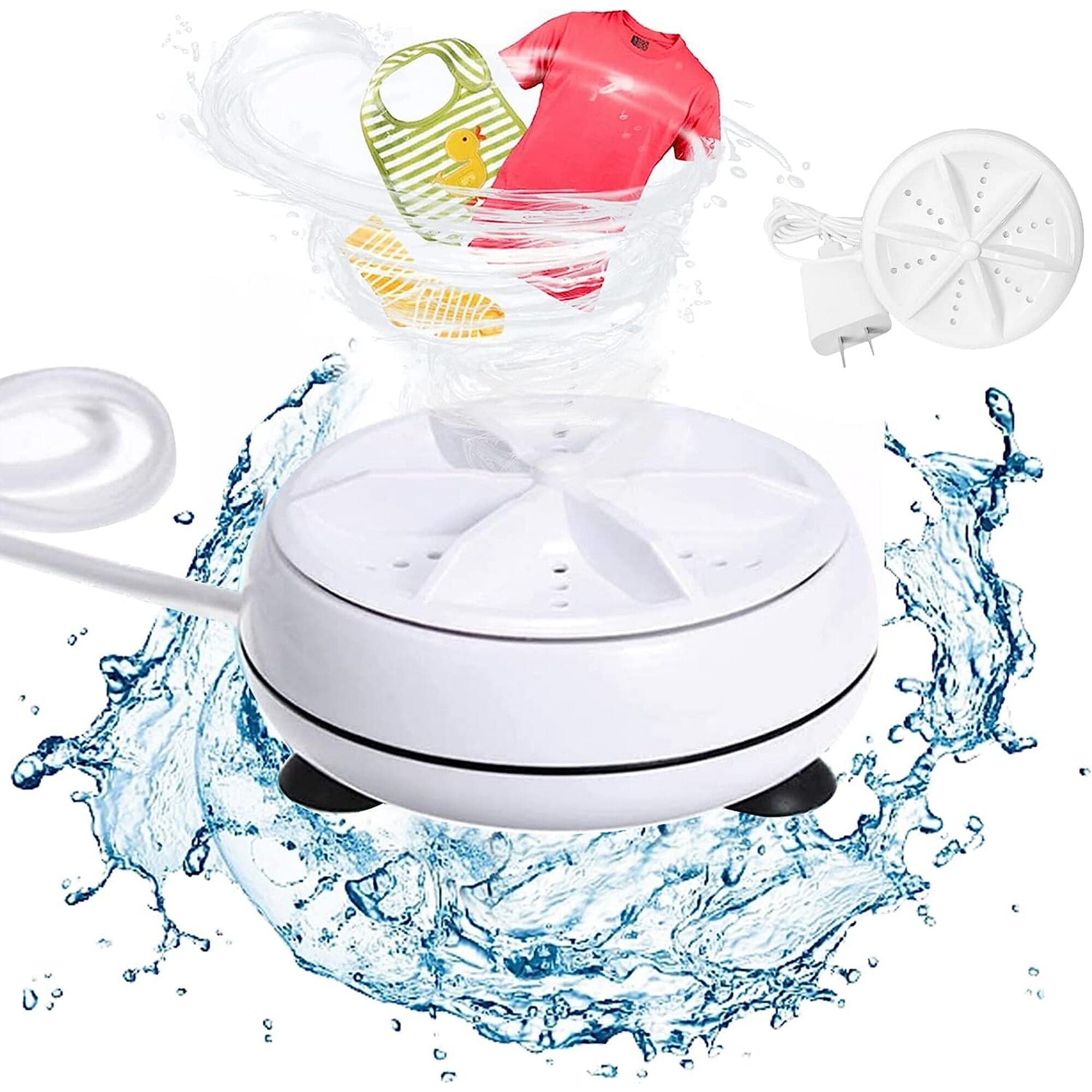Mini Portable Turbine Washing Machine For Travel & College Rooms