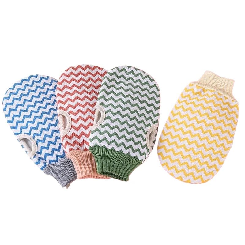 Exfoliating Bath Mitt Body Scrubber Glove – Color May Vary