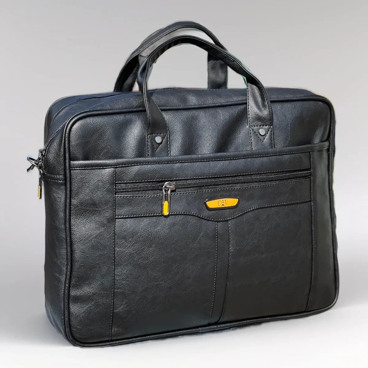 Men's Office Bag Briefcase Bag File Bag Laptop Bag Travel Document Bag PU leather Side Bag