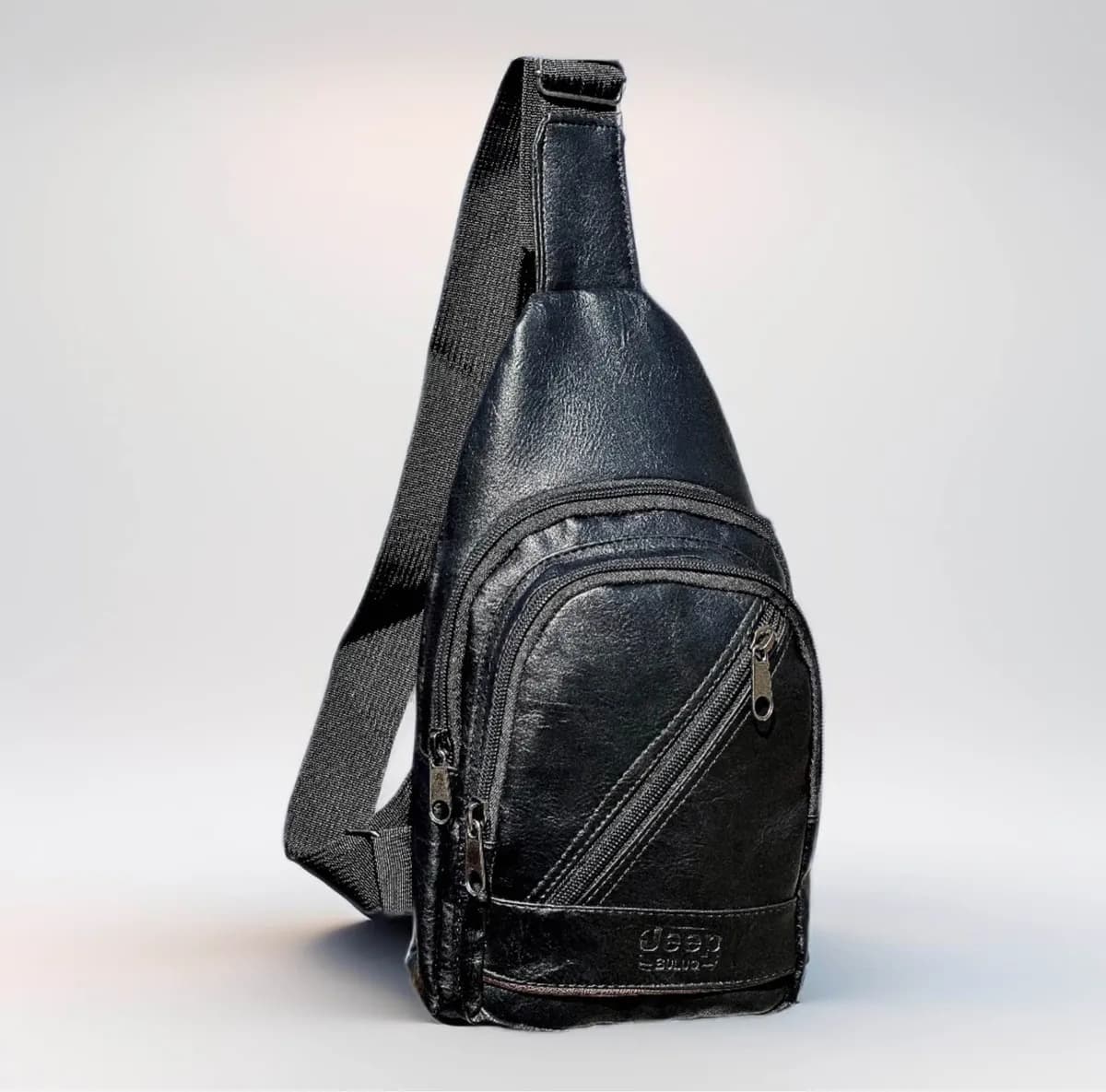 Crossbody Bag For Unisex |Fashion Premium Leather Crossbody Bag With Zippered