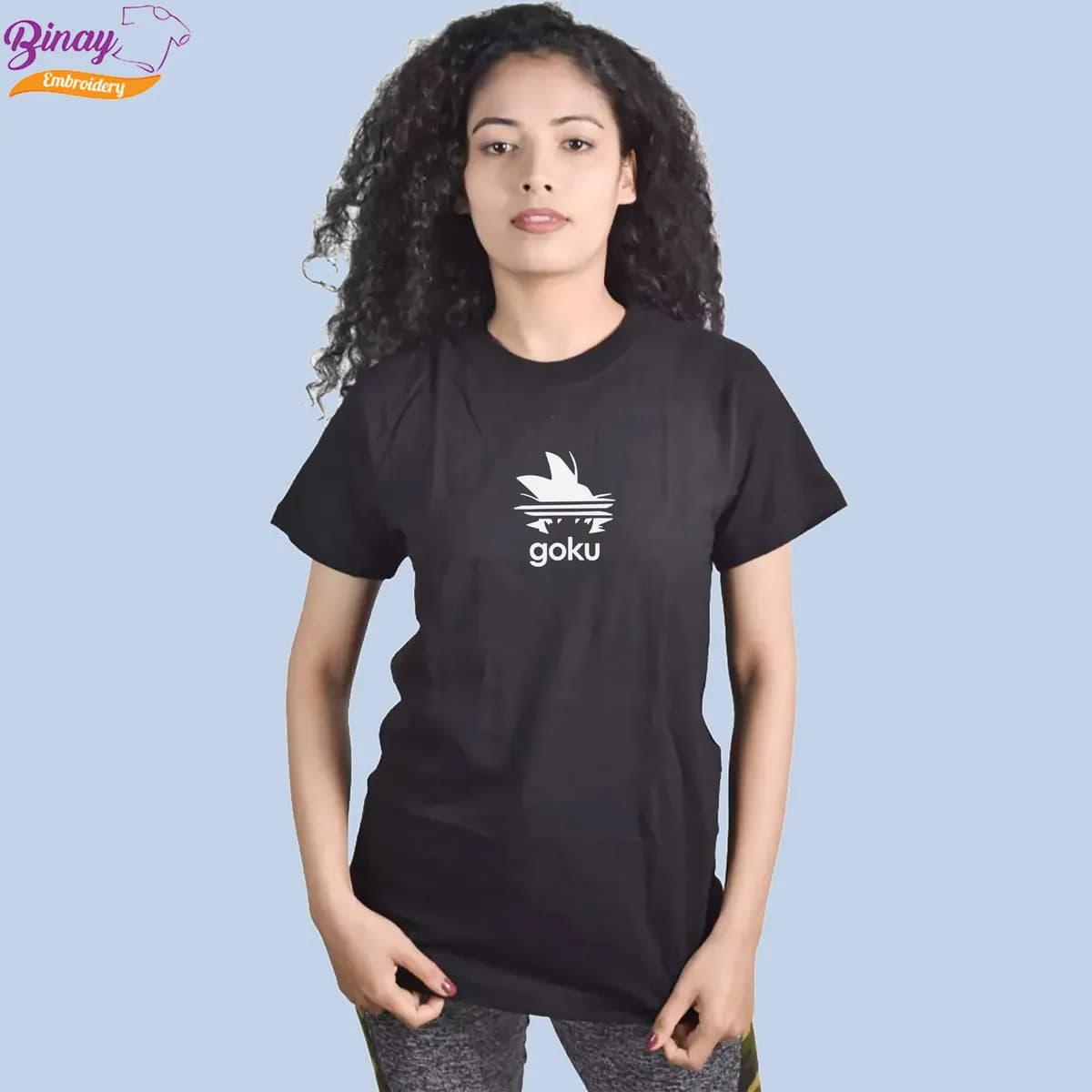 Binay Embroidery Goku Printed (Unisex) T-Shirt For Men & Women - Fashion | T-Shirts | Unisex | Upper Wear |