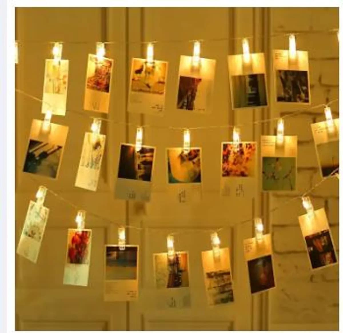 20 Plastic Photo Clip Led String Lights For Home Decor - Led Lights With Photo Clips For Decorations | LED Lights