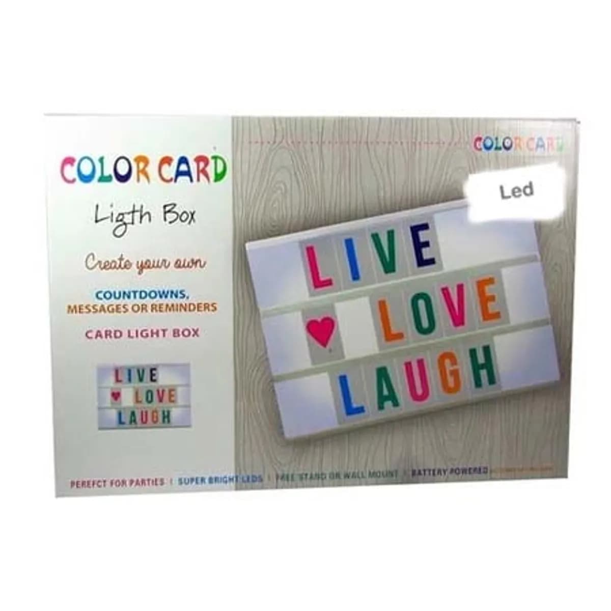 LED Light Up Box Cinematic Message Board Cinema Letters Numbers DIY