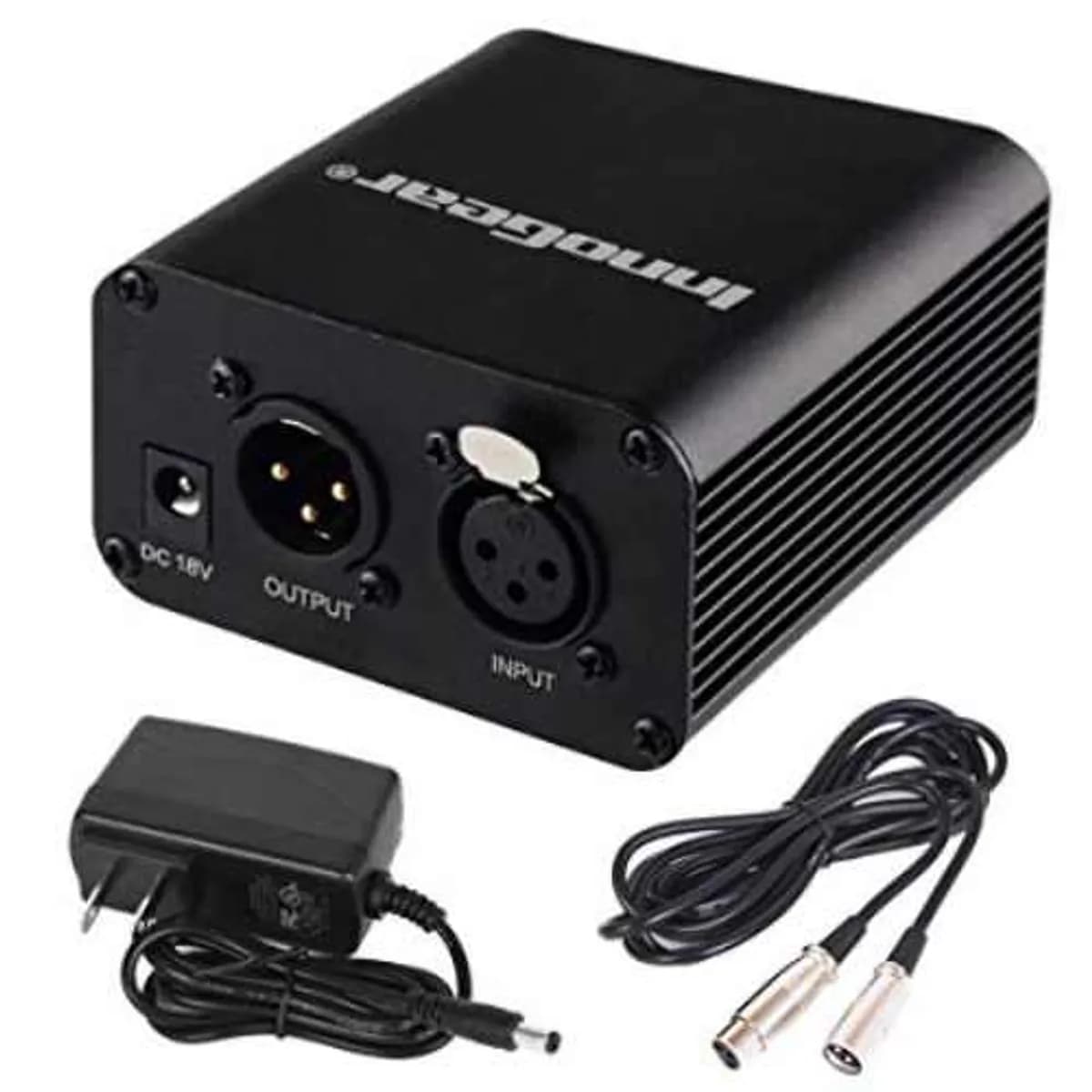 48V Phantom Power Supply With 10 Feet Xlr Cable And Adapter For Any Condenser Microphone (Bm-800)