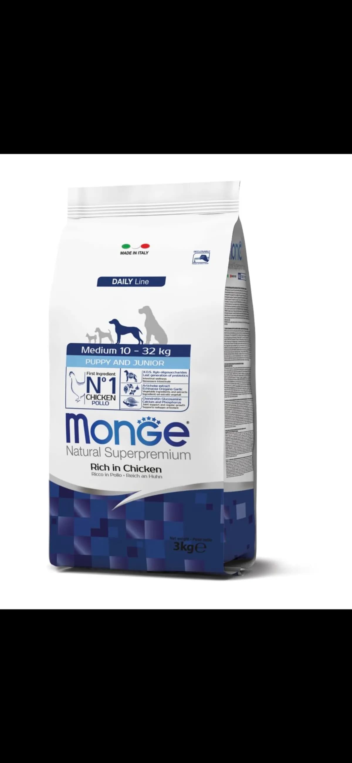 Monge 3kg Medium Puppy And Junior