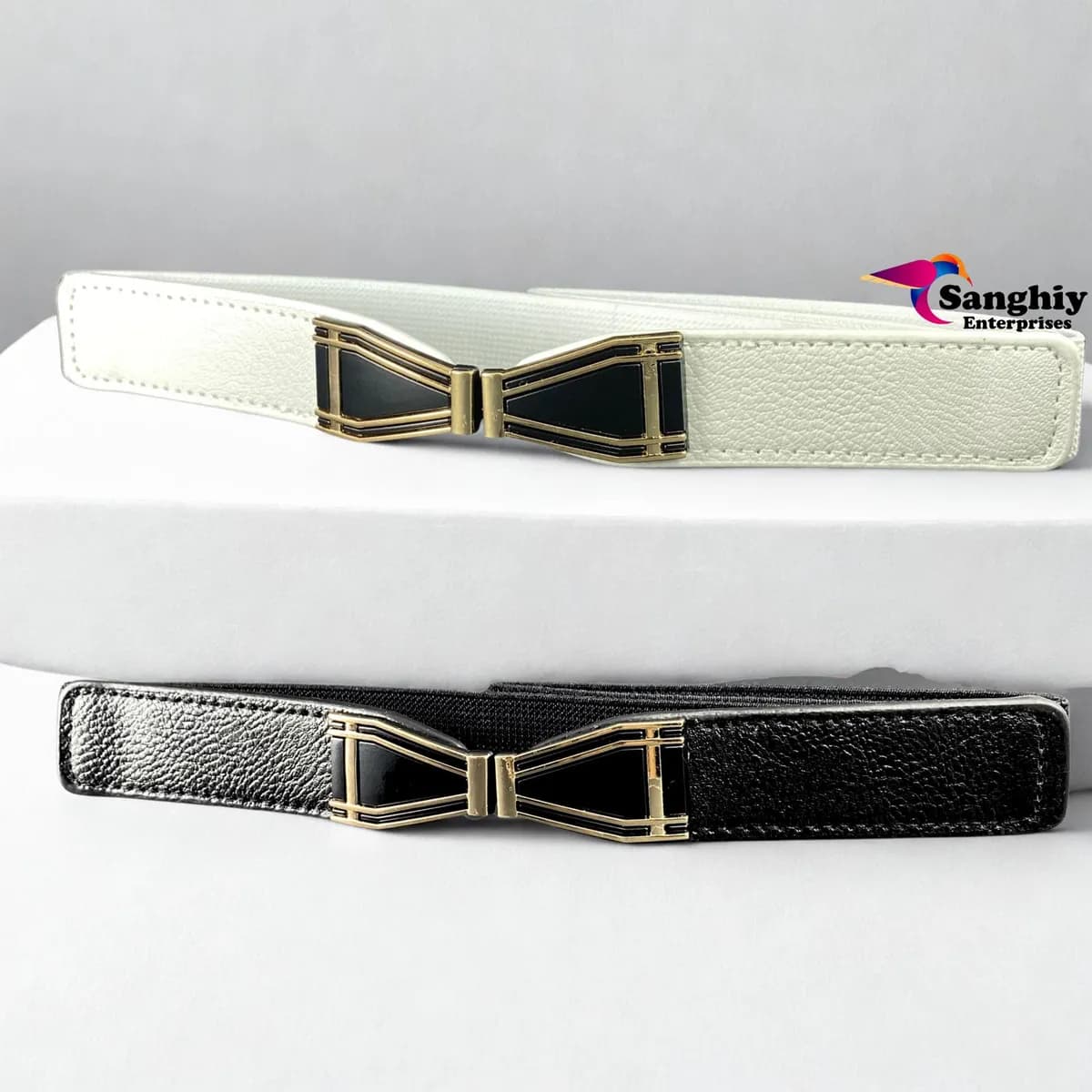 Women's High Waist Bow Fashion Skinny Stretch Belt