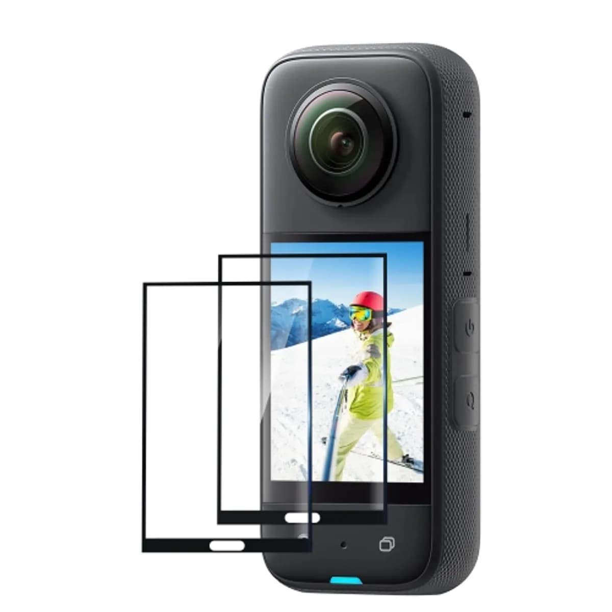 For Insta360 X3 PULUZ 2pcs Curved HD Screen Film(Transparent)