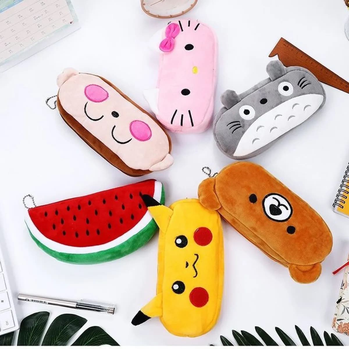 Fence  Soft Pencil Bag - Multicolor