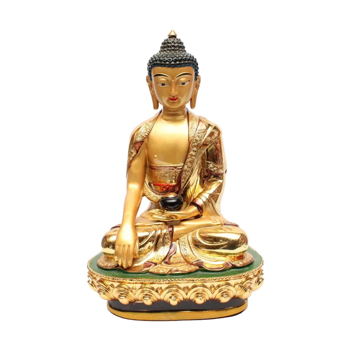 Golden Color Lord Buddha Showpiece Statue - Golden