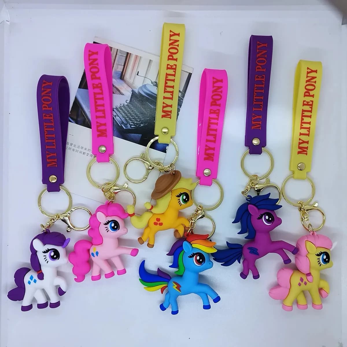 Cartoon Pony Keychain Cute Color Horse/Unicorn For Men & Women Car, Bags Pendant For Kids Gifts