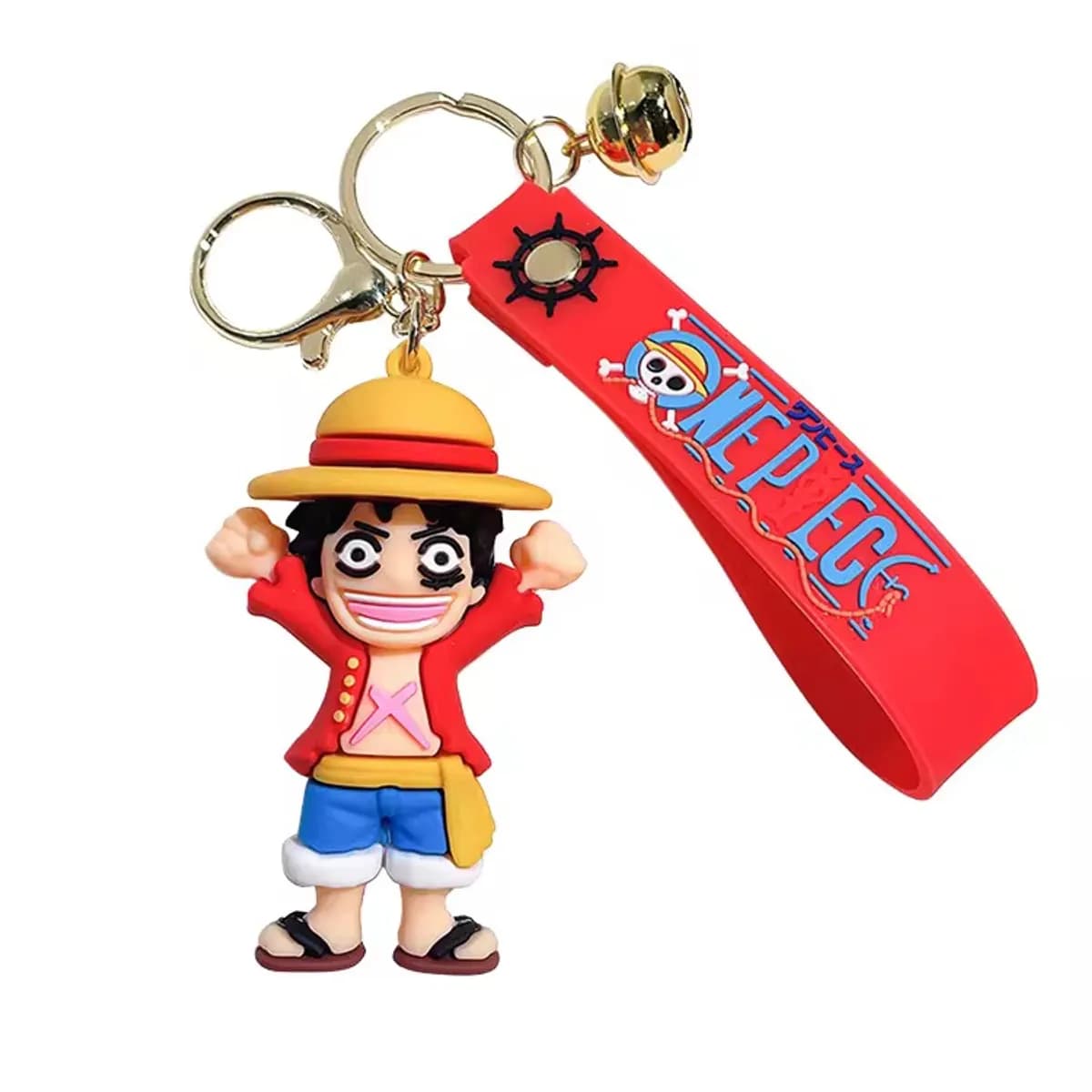 Japanese Anime One Piece Cartoon Monkey D. Luffy Keychain