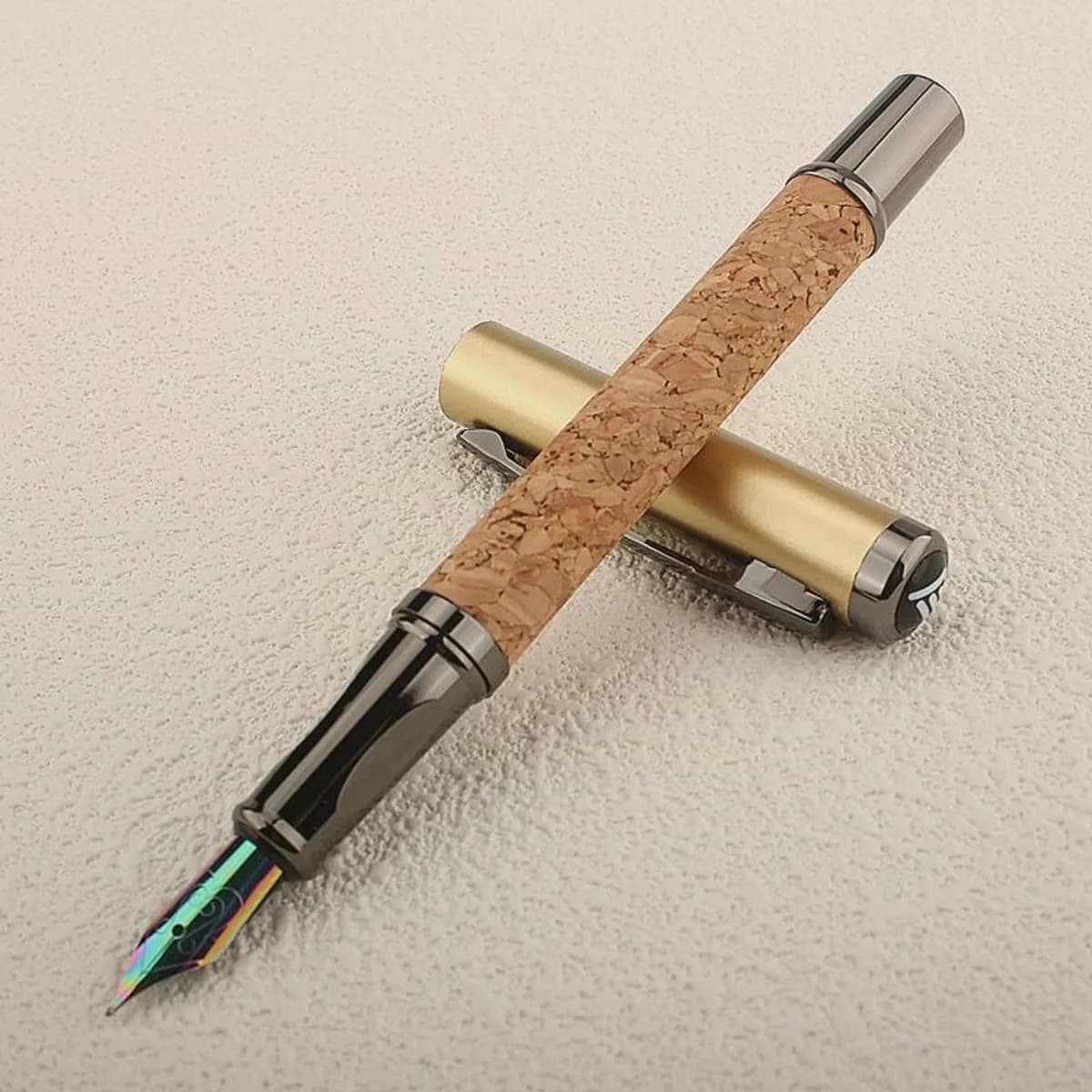 Luxury Classic Fountain Pen, Luxury Medium Writing, Wood Metal Office Signature School Calligraphy Ink Pens - 1 Piece