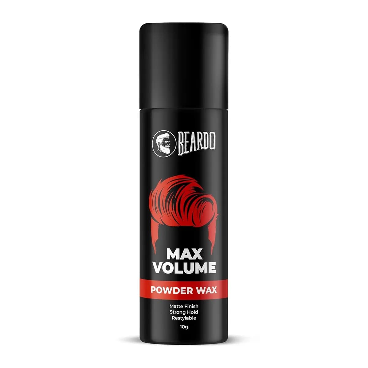 Beardo Max Volume Powder Wax 10G Matte Finish Strong Hold Restylable Hair Styling Wax