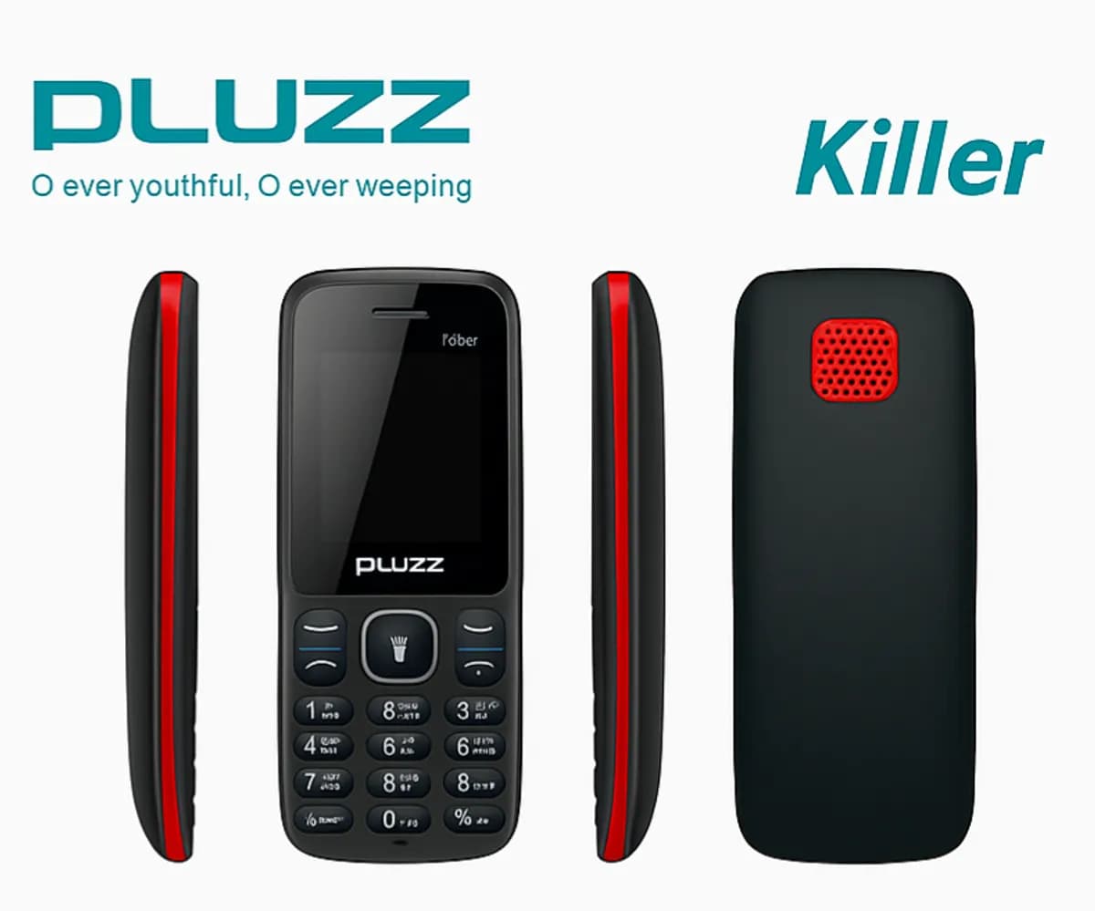 PLUZZ Killer Button Mobile | Dual SIM | Wireless FM | 800mAh Battery | 1.77" Display