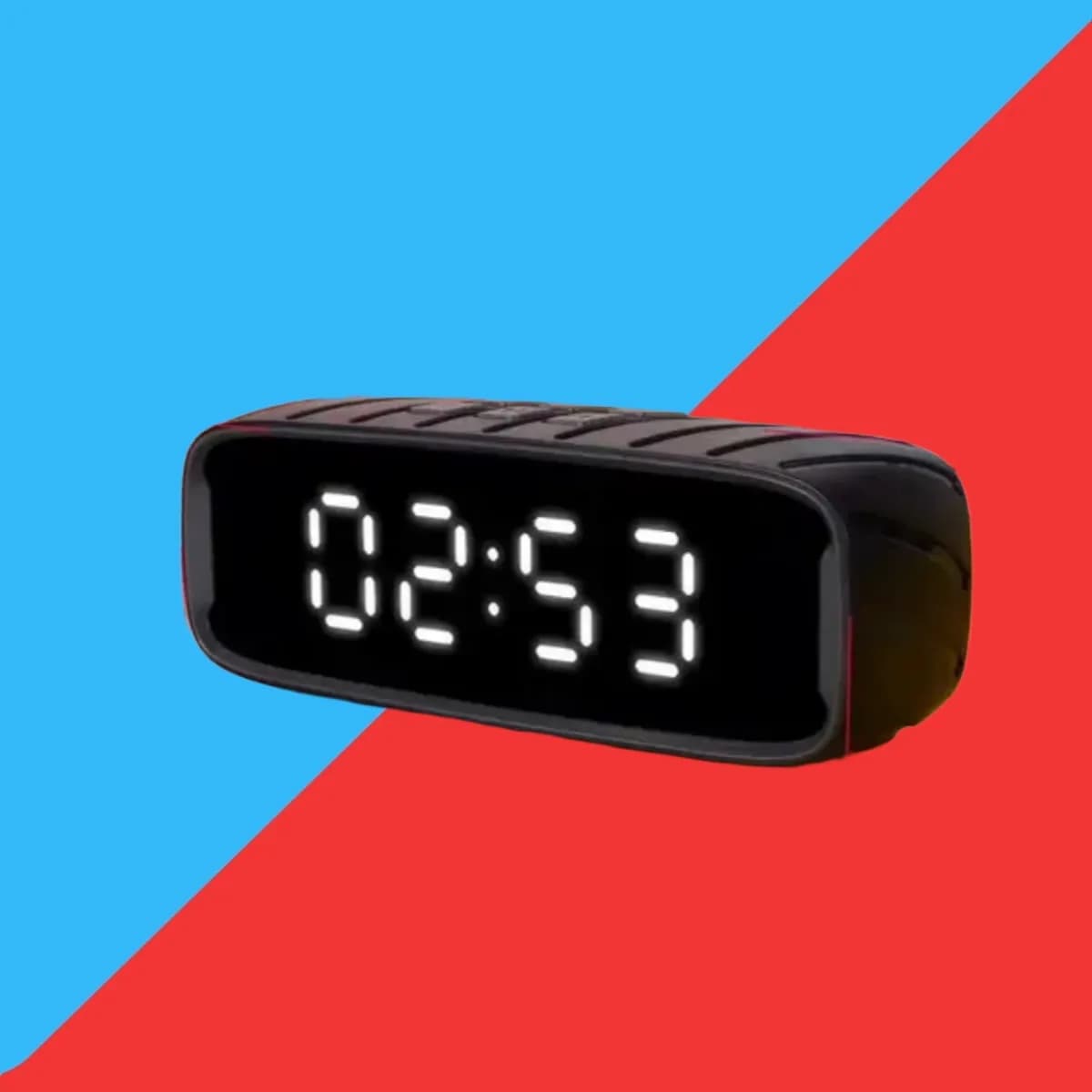 Clock Speaker 10W Output Tws 5.0 Alaram Function-Black Color
