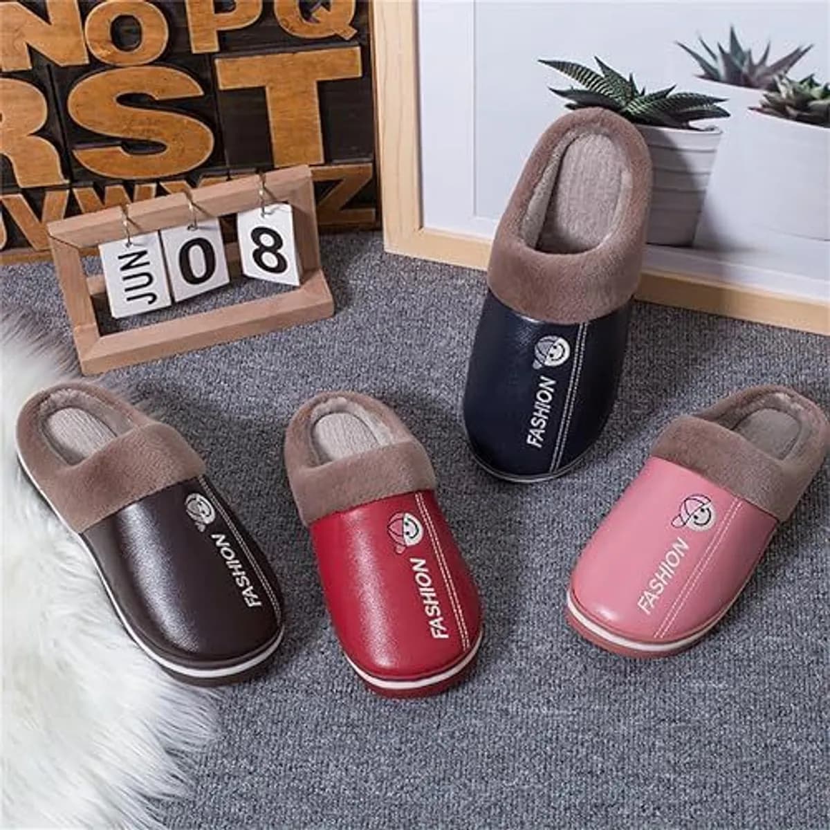 Cute Warm Indoor Slippers for Kids – Soft & Cozy Design