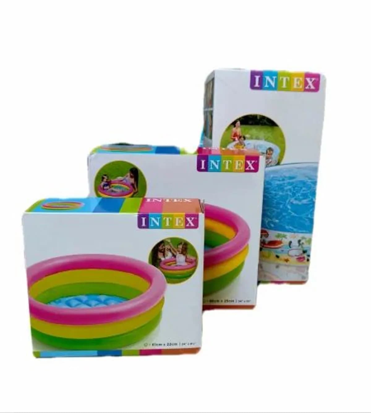 Multicolor Intex 4-Ring Kids Pool - 1.68m x 46cm