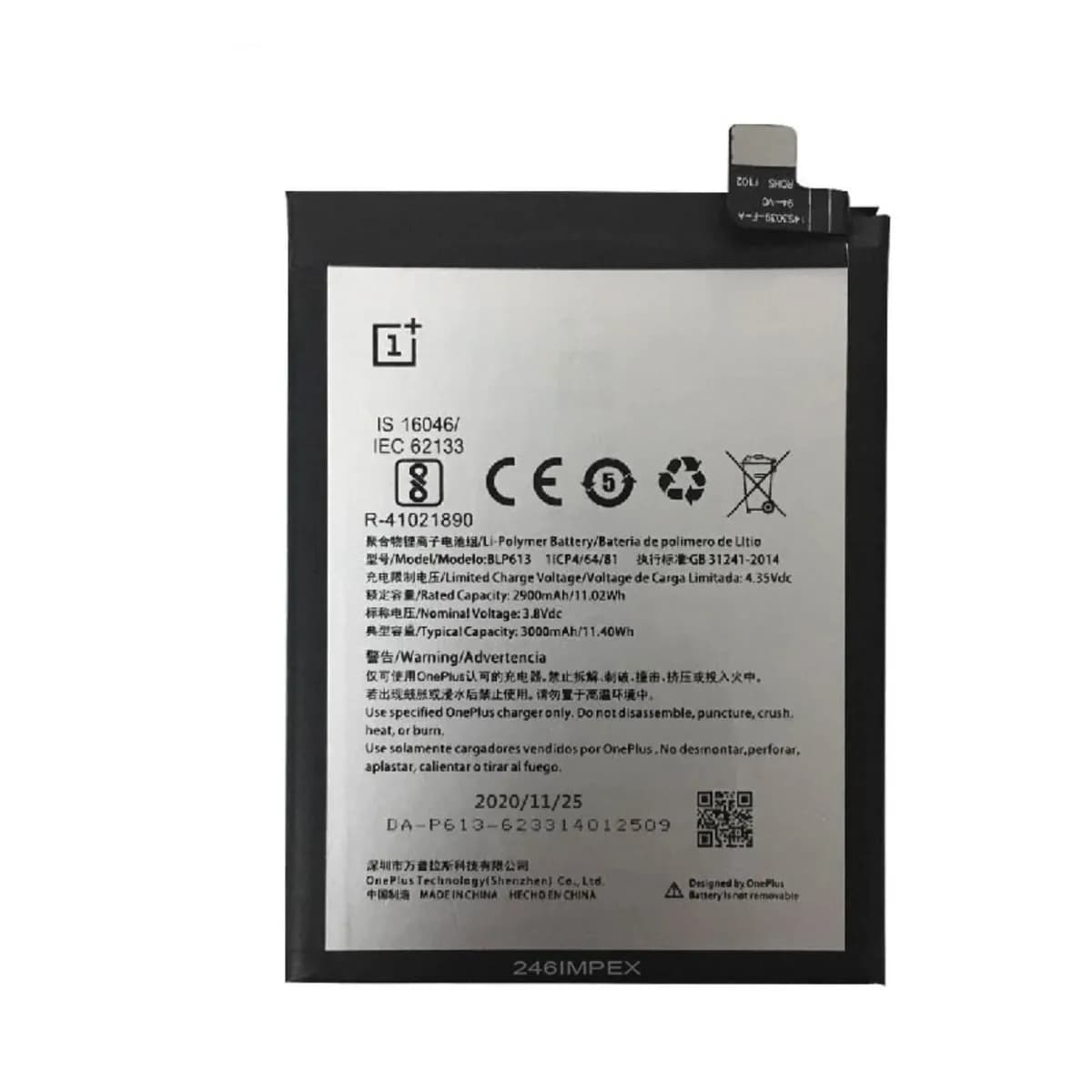 OnePlus 3 BLP613 Battery Replacement Power Pack