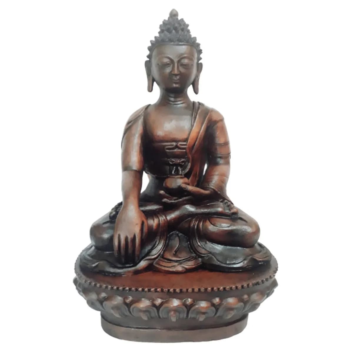 Ceramic Handmade Buddha Statue -16 inch - Black