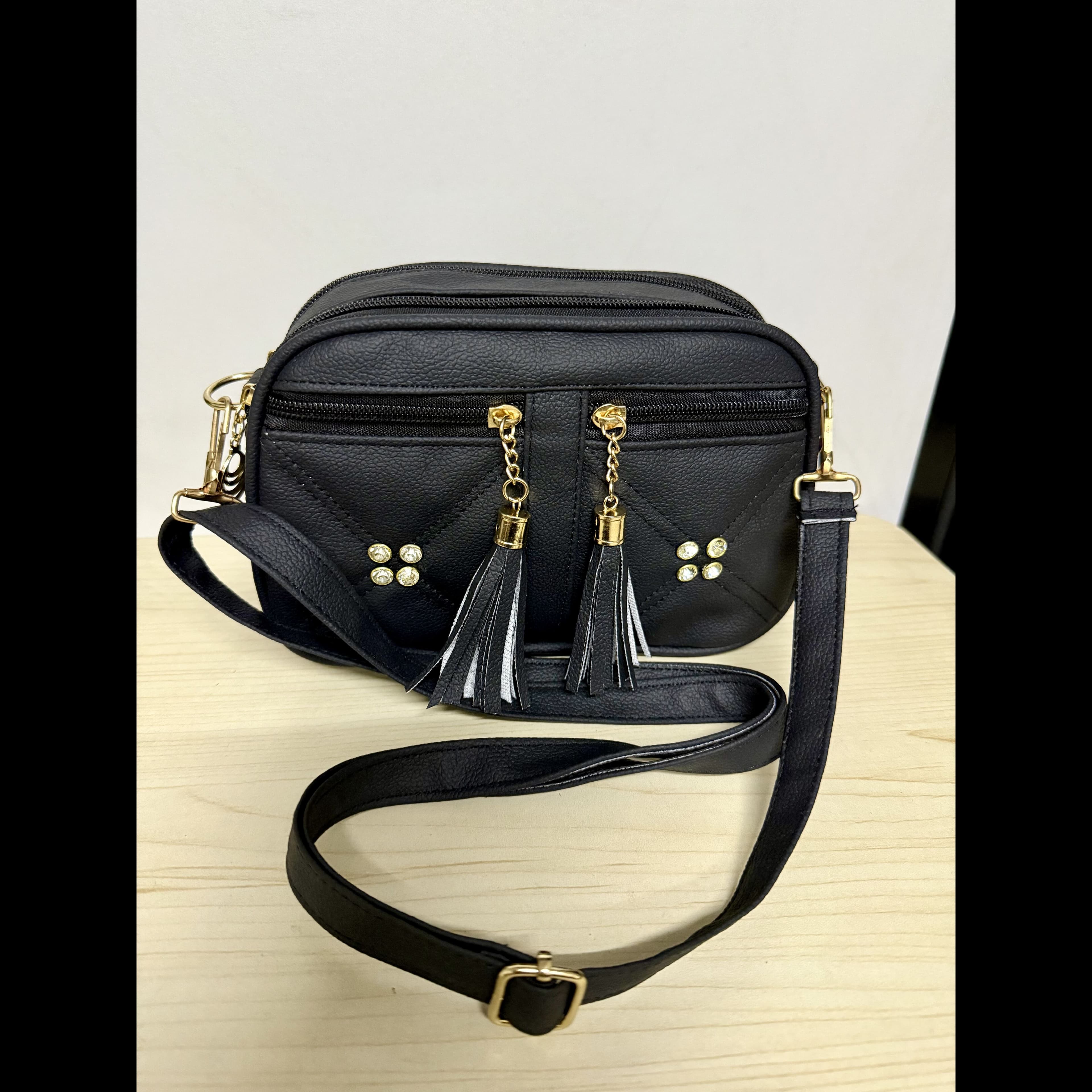Women's Crossbody  Bag -(Black)