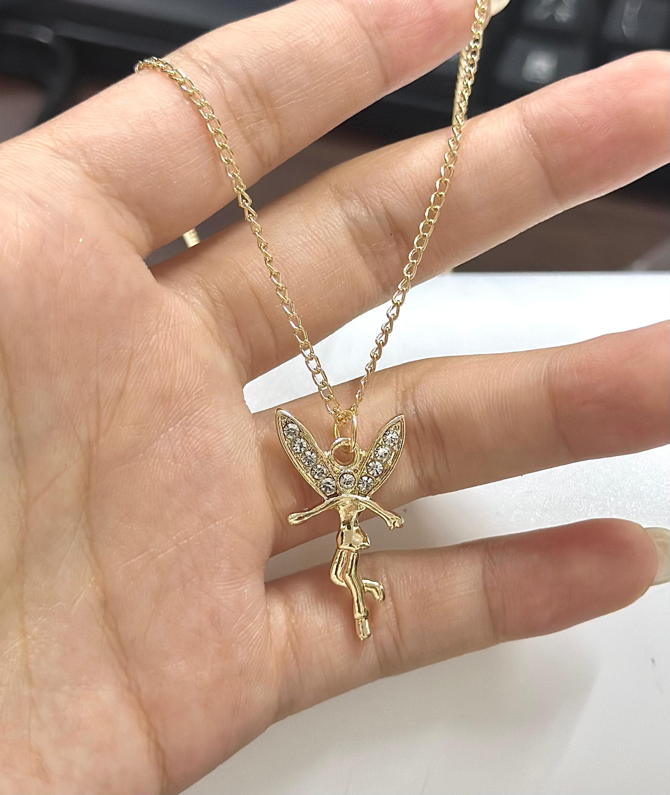 Beautiful Fairy Gold Colour Necklace for Girls-(Gold-55MM)