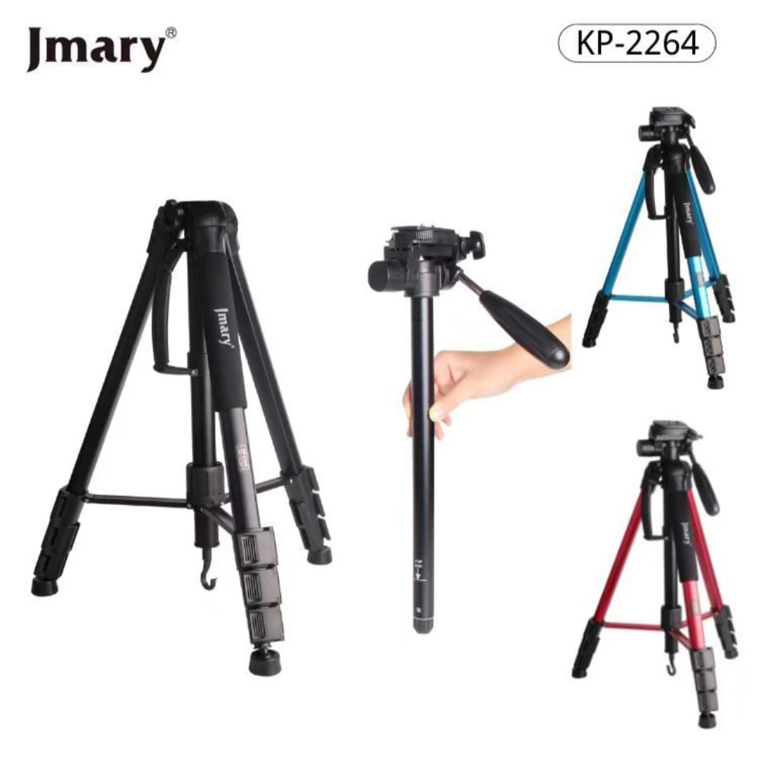 JMARY KP-2264 Professional Tripod Monopod - (Black)