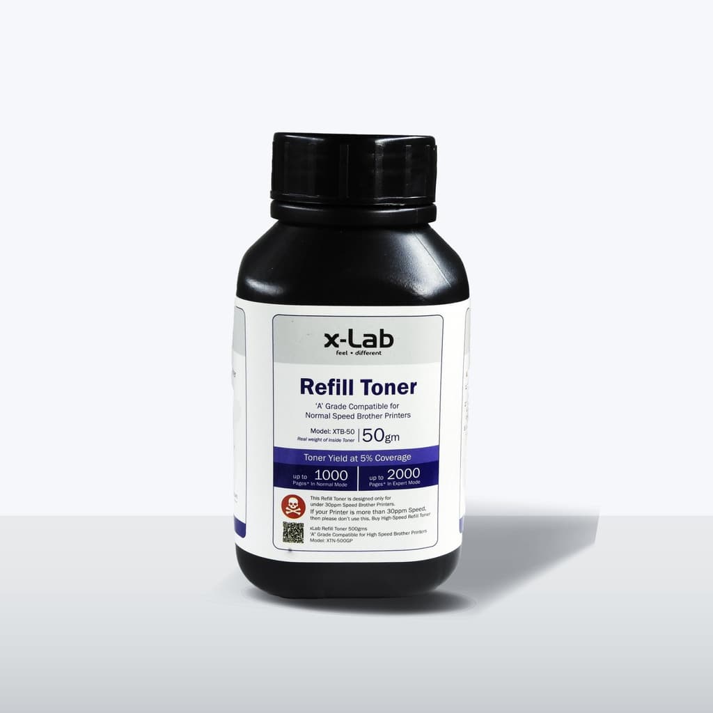 X-Lab Refill Toner Compatible all Brother Laser Printer Powder Original - 50 gm