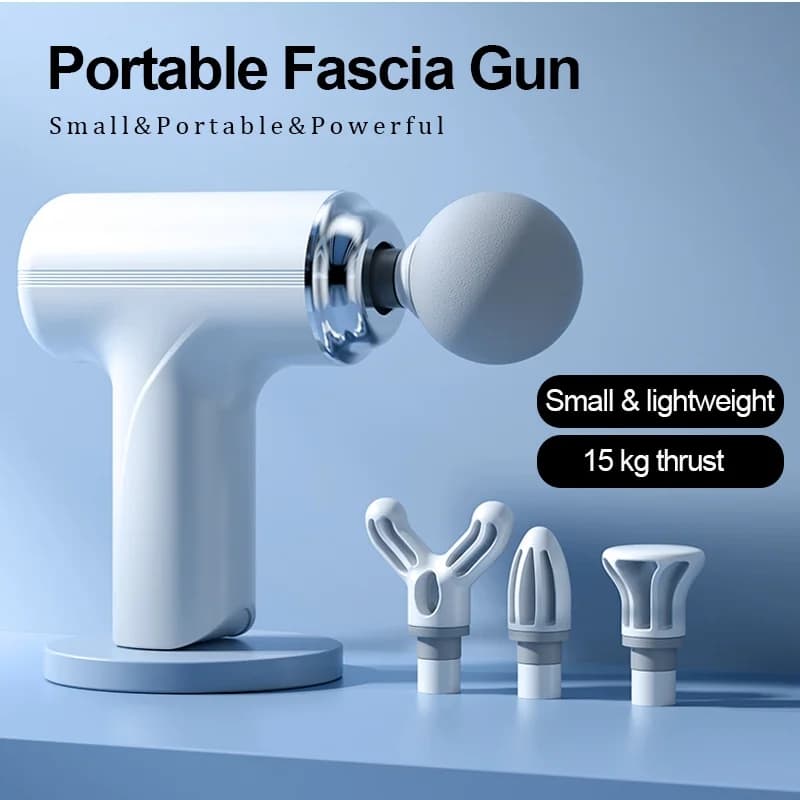Mini Deep Tissue Massage Gun with 4 Heads for Pain Relief – Oju Store - (MG-203)