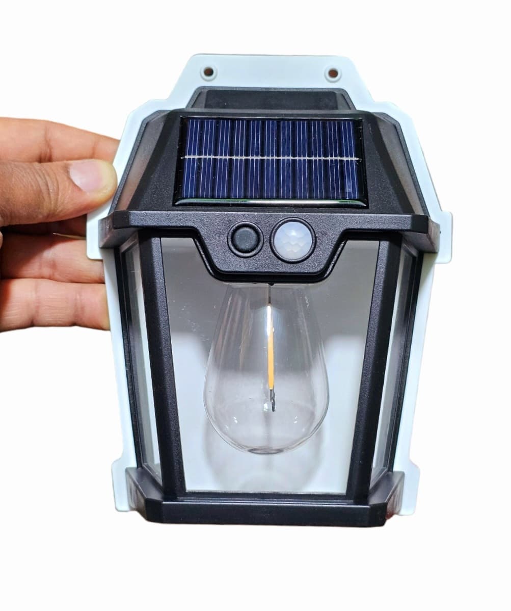 Oju Solar Motion Sensor Outdoor Wall Light – Waterproof Garden Lamp - (Multicolor)