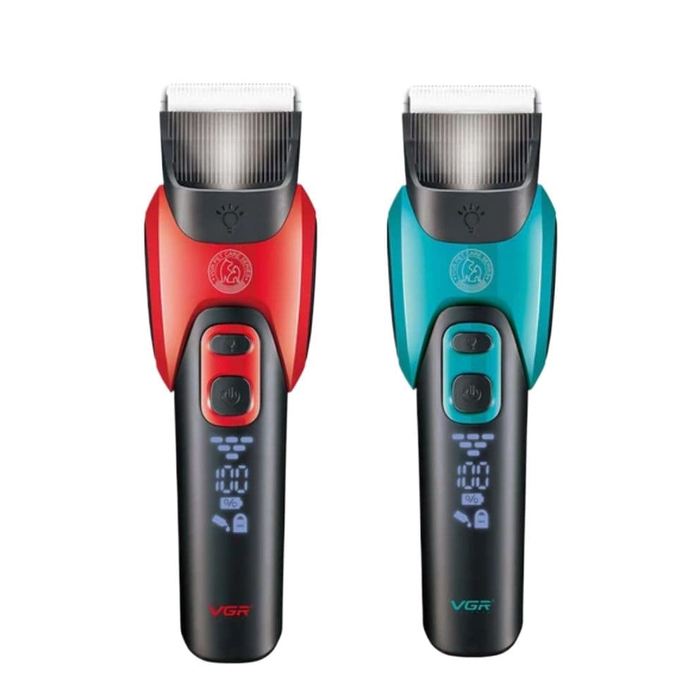 VGR V-208 Dog Clippers Professional Low Noise High Power Cordless Pet Grooming Tools For Small & Large Pets - Multicolor