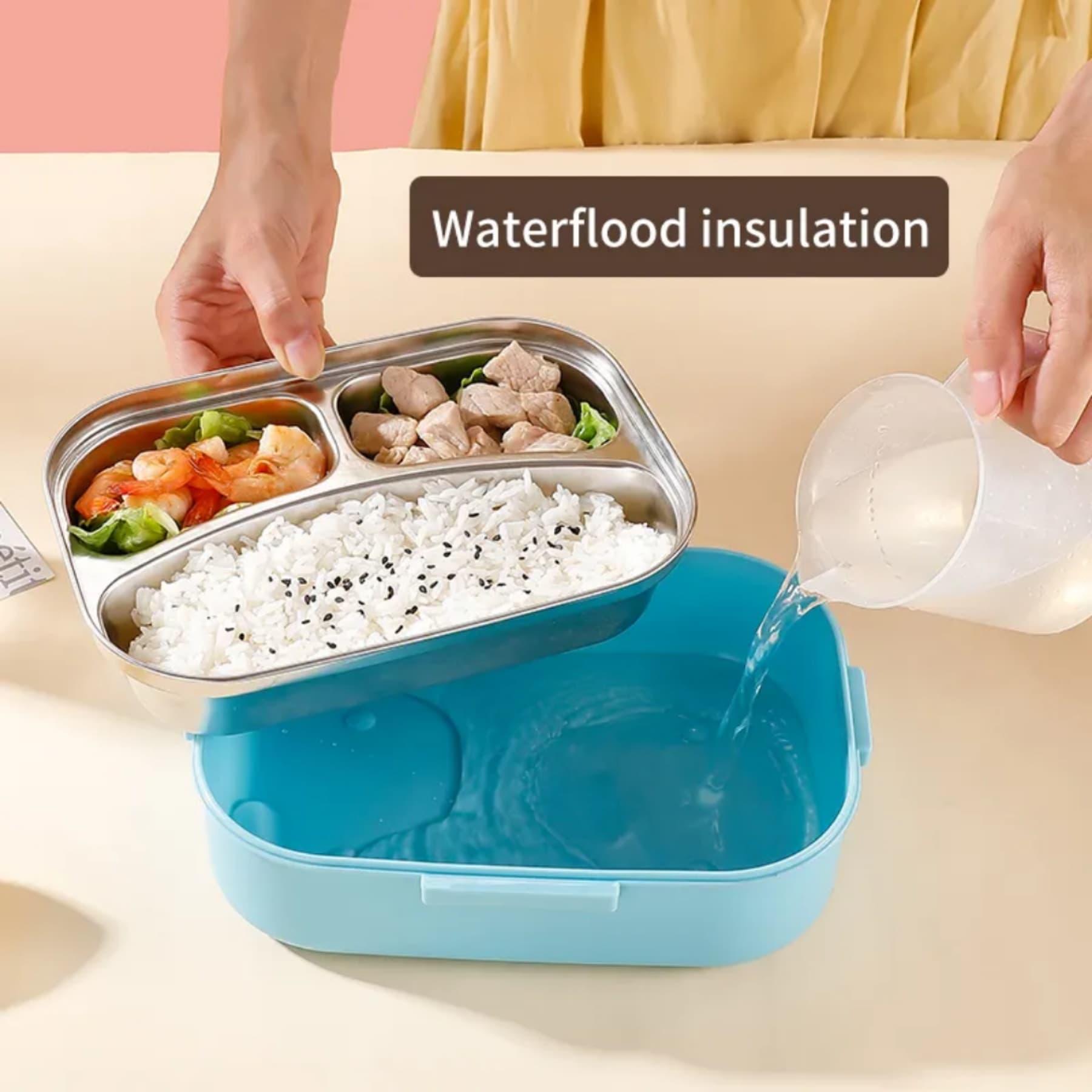 Premium Leak-Proof Lunch Box - Stylish & Durable  Ideal for Work, School, Travel, or Picnics - Multicolor