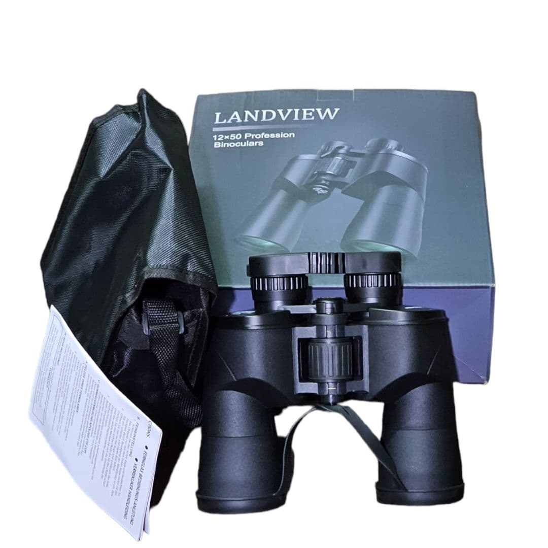 Landview 12X50 Binoculars for Bird Watching HD 168FT At 1000YDS Professional Waterproof Binoculars for Adults, Large Eyеpіесе - Multicolor