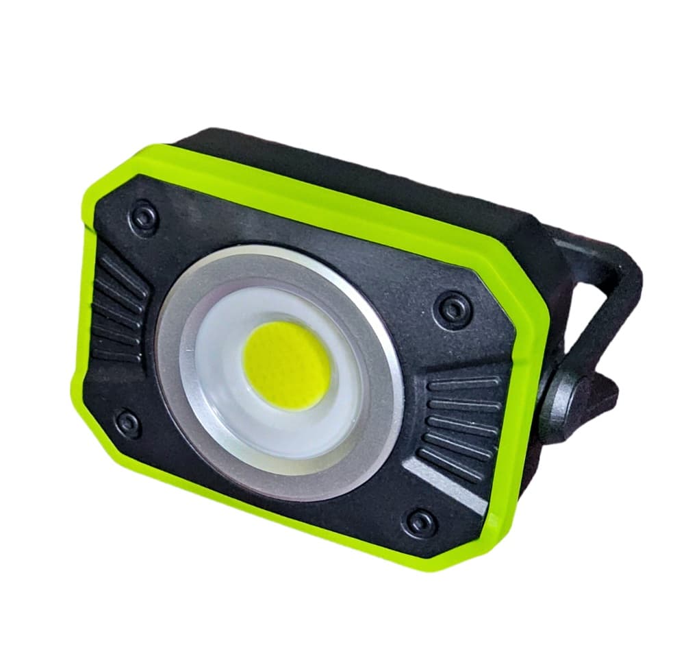 Portable LED Work Light 10W Rechargeable Outdoor Flood Light With Power Bank - Multicolor