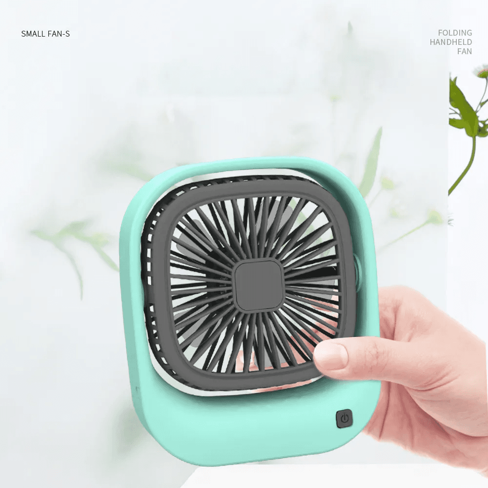 Personal Desk Fan With Three-Speed Settings USB Rechargeable Mini Fan - Multicolor
