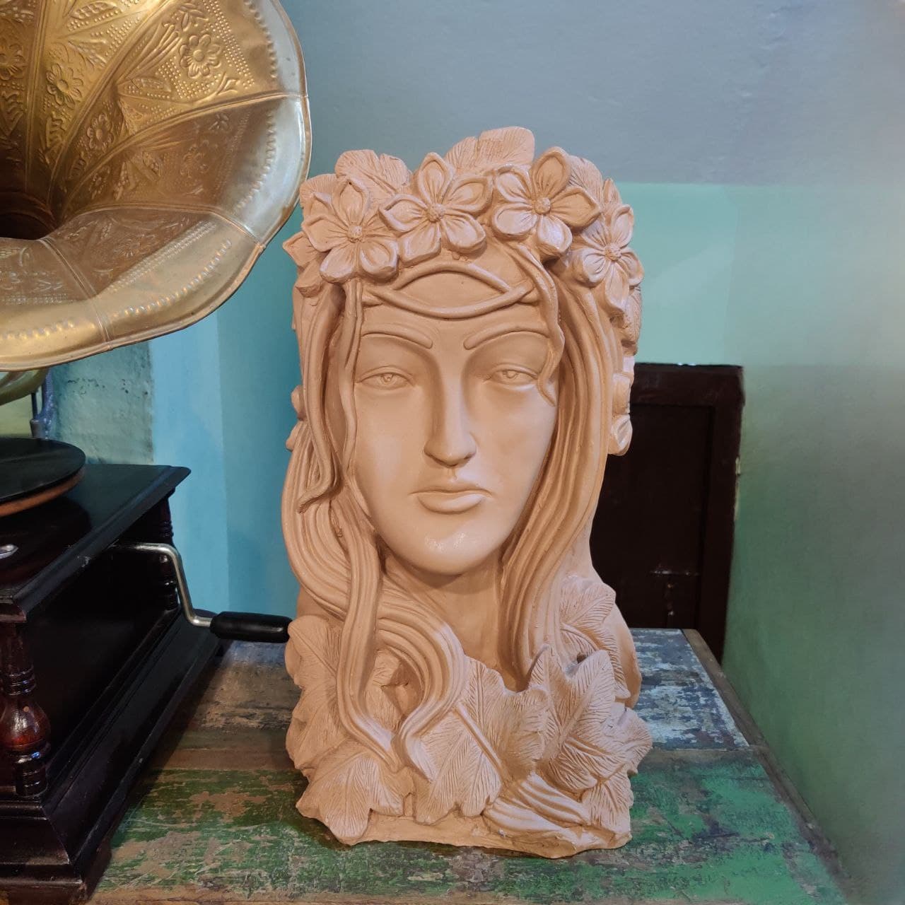 Lady Face Planter Pot For Decoration & Vases - Blush Pink