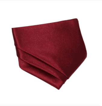 Polyester Red Solid Pocket Square