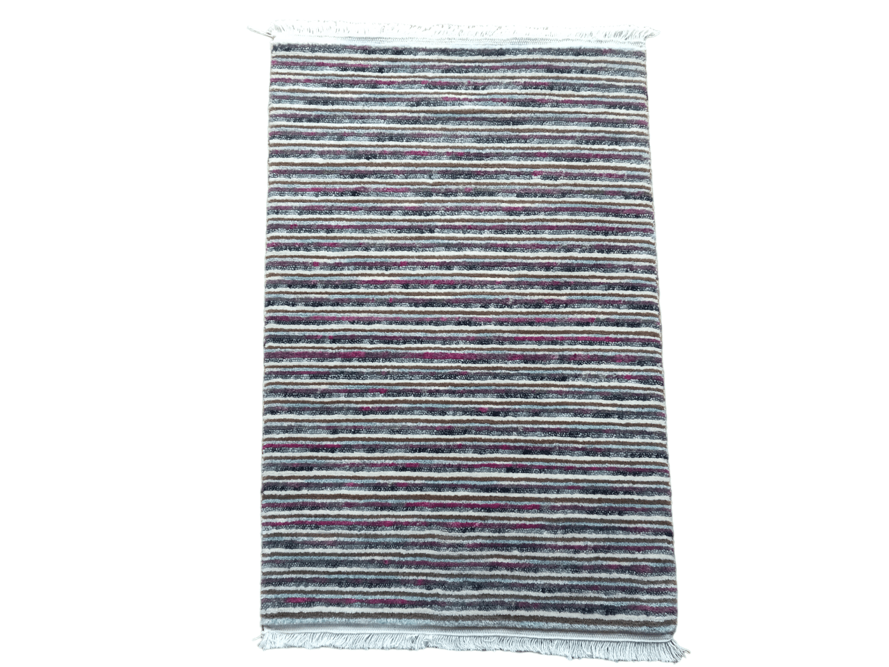 Multicolor Nepali Hand-Knotted Carpet | 63x93 cm, Eco-Friendly, Perfect As Yoga Mat / Doormat