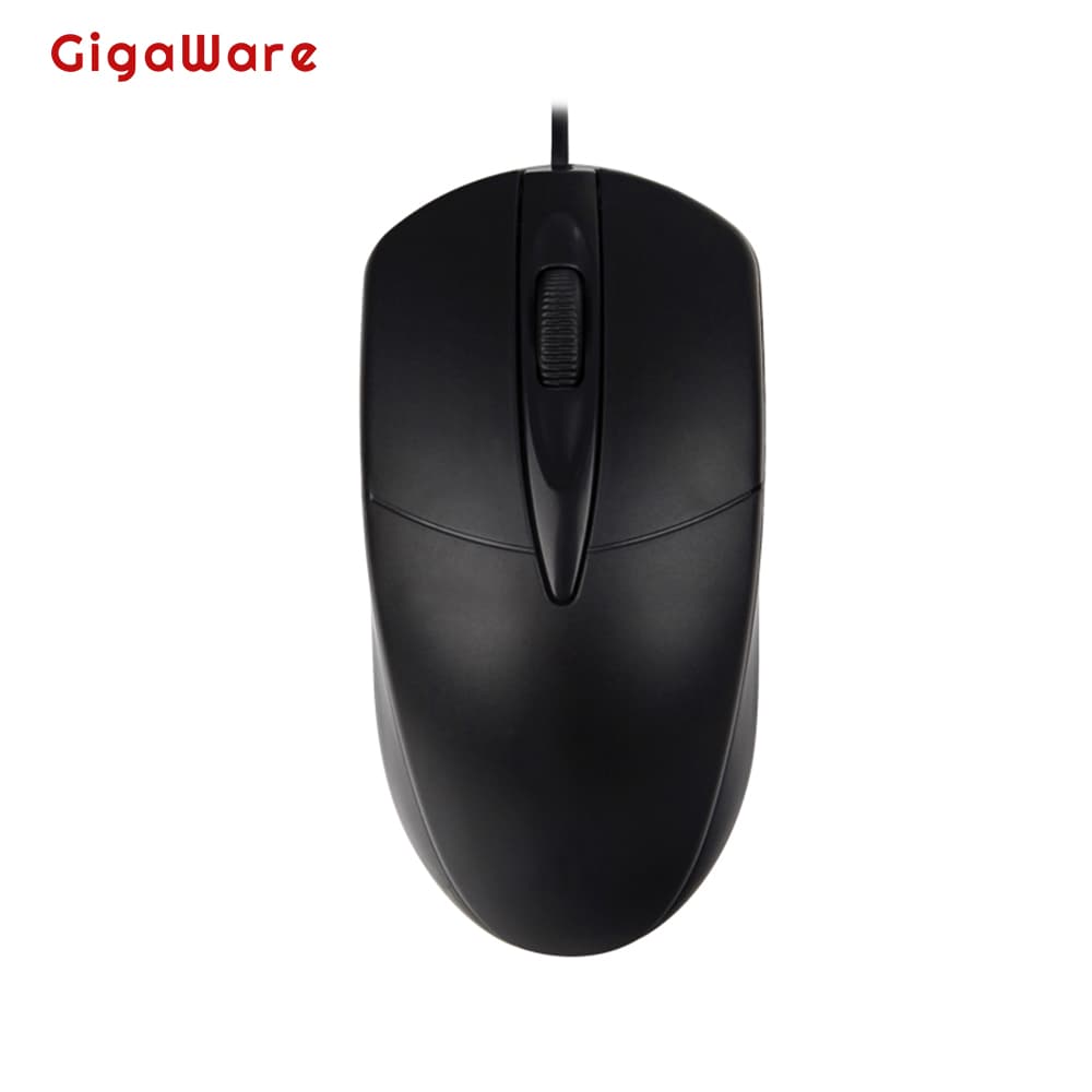 Gigaware G1 Optical Wired Office Mouse - (Black)